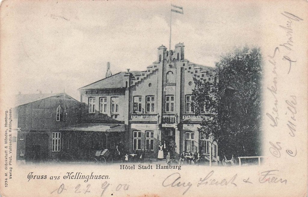 702-405-051 Kellinghusen Hotel Stadt Hamburg, Verzenden, Voor 1920, Duitsland