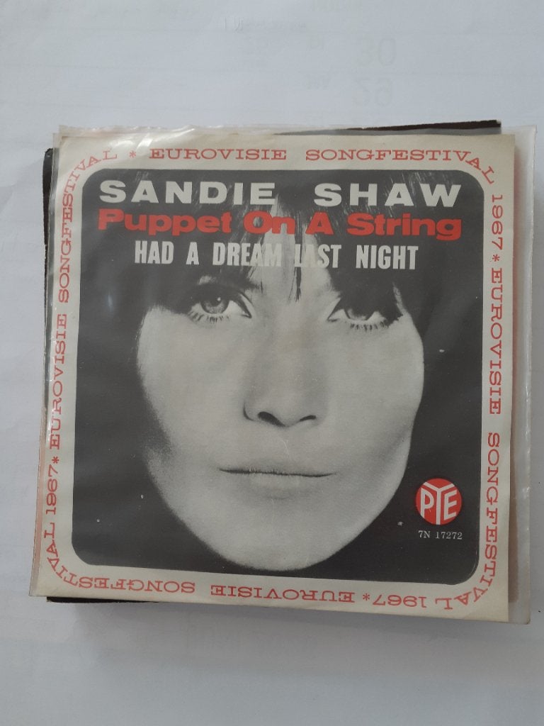Sandy Shaw , Puppet on a string , single, Cd's en Dvd's, Vinyl Singles, Ophalen of Verzenden, Gebruikt, Pop