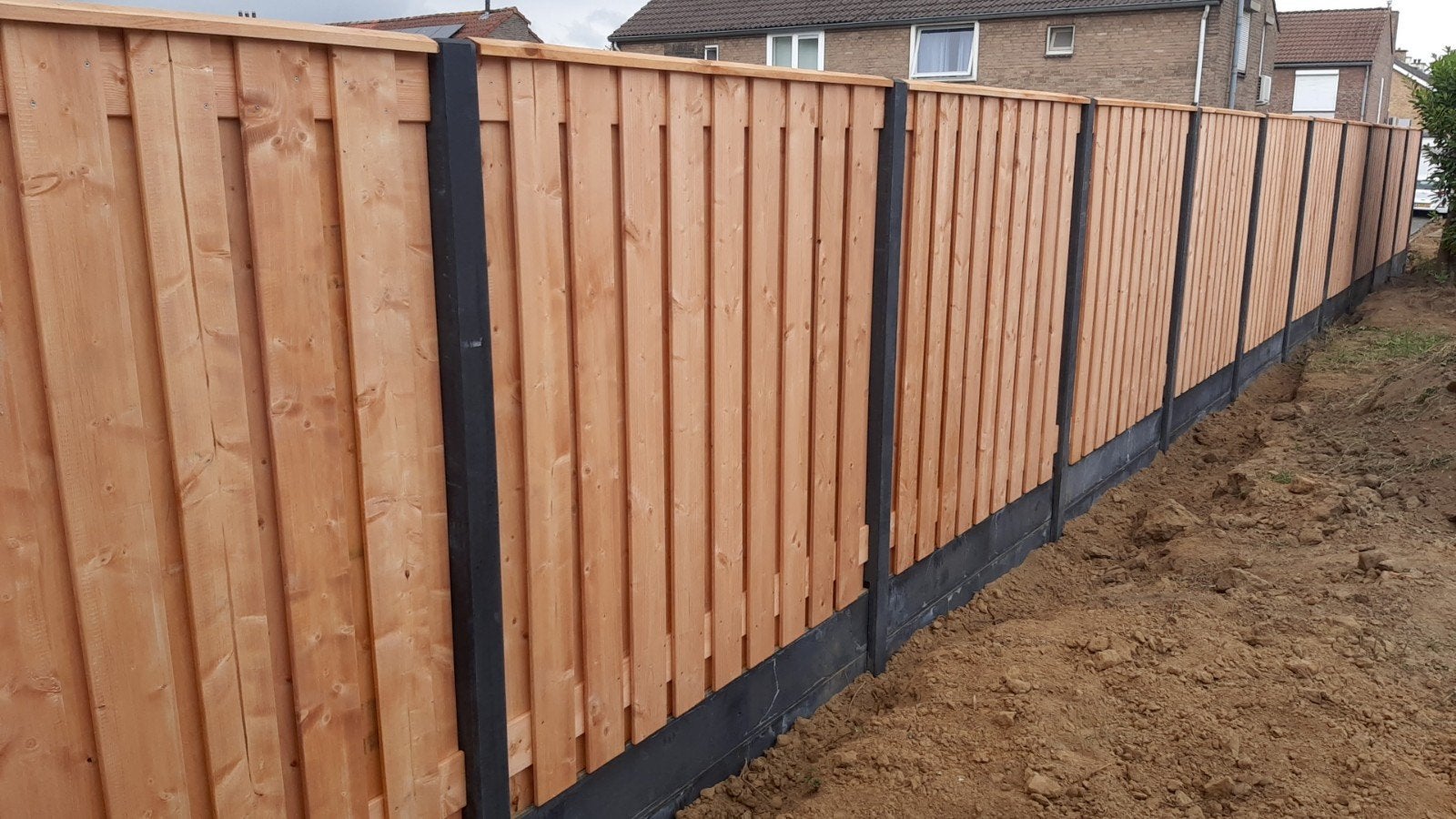 Redwood hout-beton schutting!, 1 tot 2 meter, Minder dan 3 meter, Nieuw, Ophalen of Verzenden