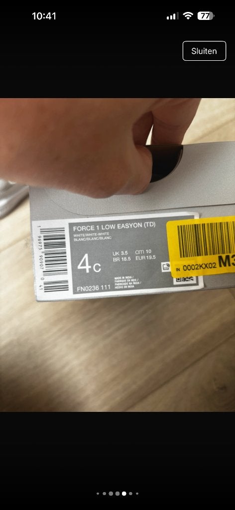 Foto 6 van Nike airforce baby