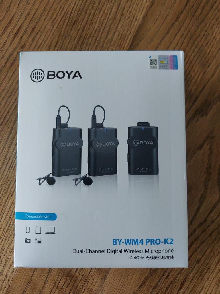 BOYA BY-WM4 PRO-K2 Draadloze Microfoon Set, Ophalen