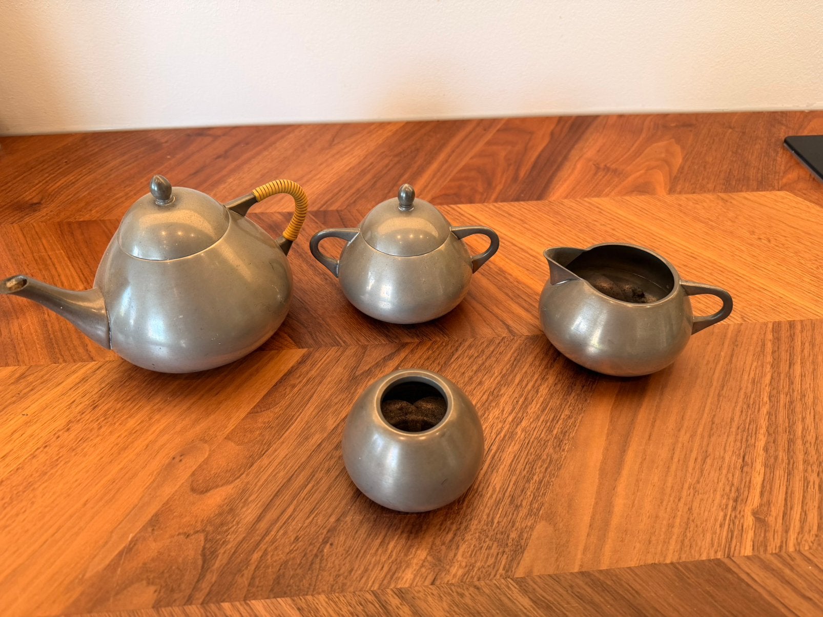 Tinnen thee/koffie zet, Antiek en Kunst, Antiek | Tin, Ophalen of Verzenden