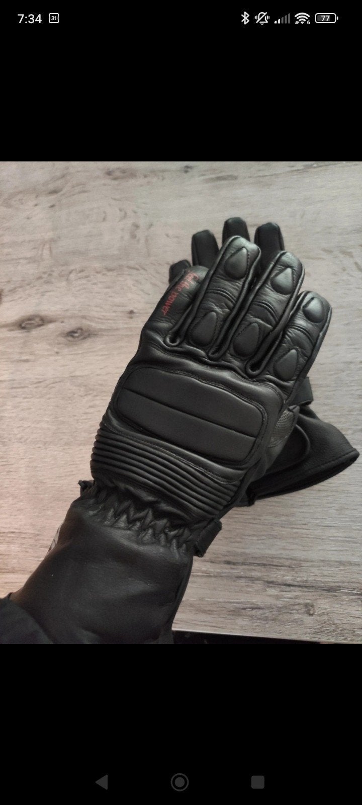 Motorhandschoenen Germas van leer maat M, Ophalen of Verzenden, Handschoenen, Tweedehands, Heren