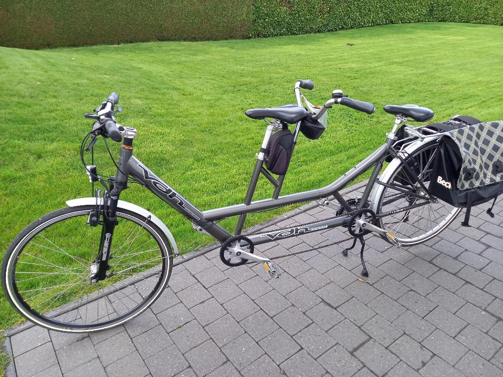 TANDEM, Fietsen en Brommers, Velgrem, Zo goed als nieuw, 51 tot 55 cm, Cube