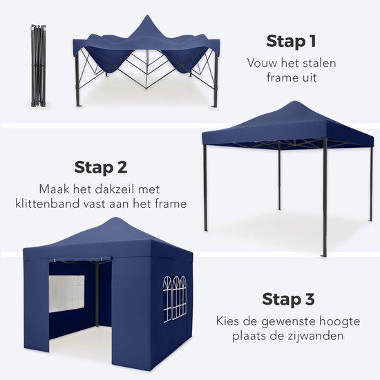 Easy-up partytent te huur!, Tuin en Terras, Partytenten, Ophalen, Zo goed als nieuw, Minder dan 5 meter, Opvouwbaar
