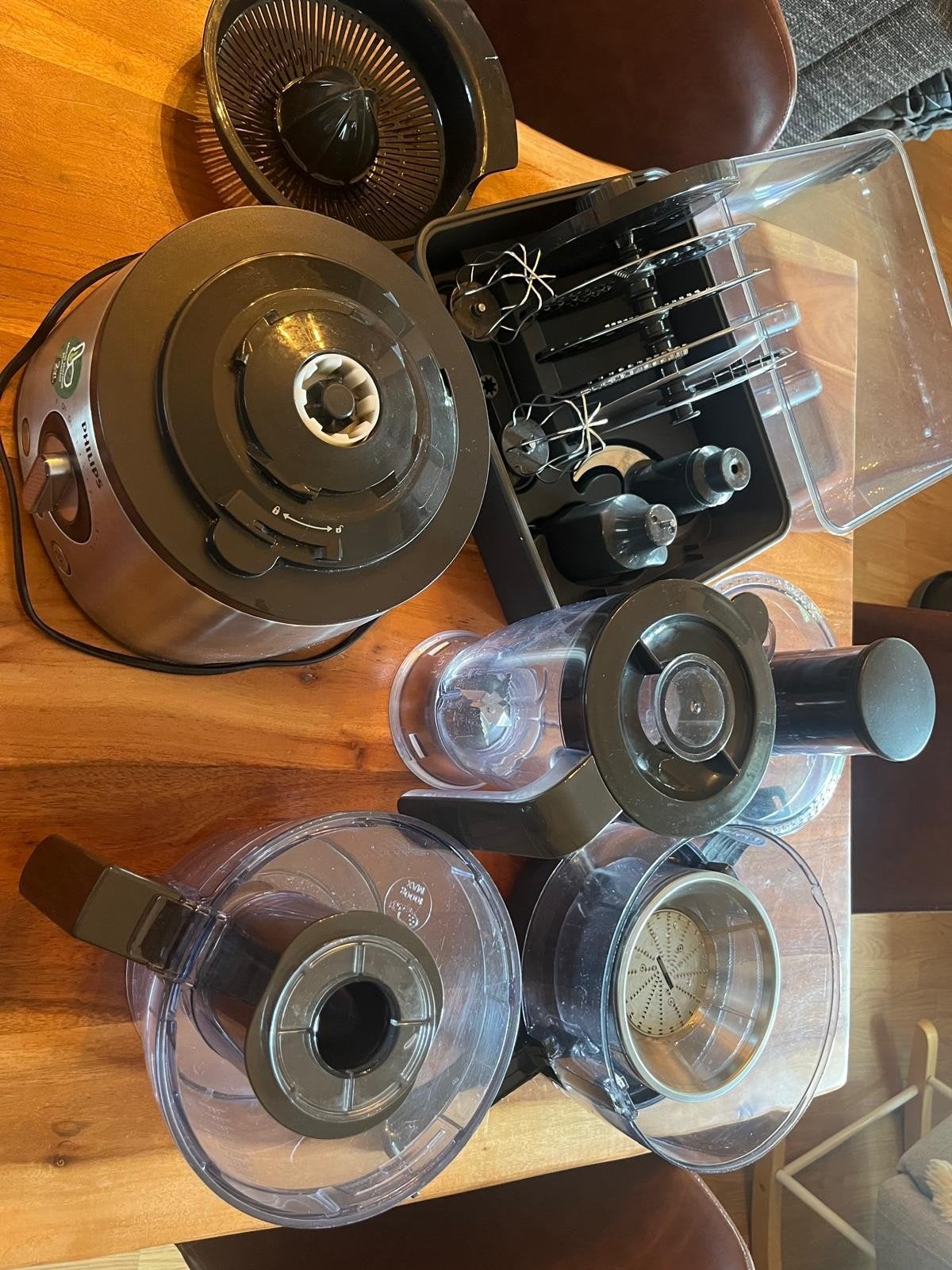 Philips Foodprocessor HR7775/00 - Compleet met accessoires, Gebruikt, 3 snelheden of meer, Ophalen of Verzenden, 2 tot 3 liter
