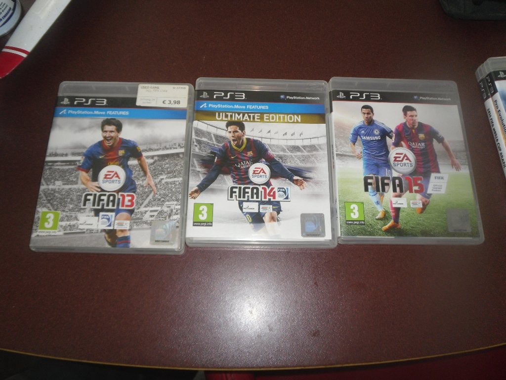 3 spellen ps3, fifa 13,14,15, Ophalen of Verzenden, Zo goed als nieuw, Sport, 3 spelers of meer