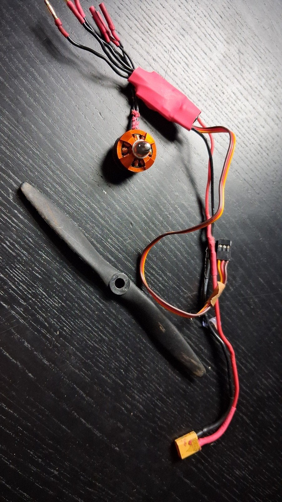 RC Brushless Motor met ESC voor 2-3S LiPo, Ophalen of Verzenden, Gebruikt, Vliegtuig