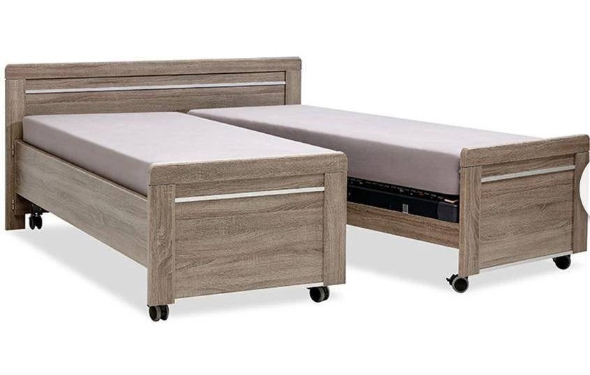 2 persoonbed (gekoppelde  1 persoons), Ophalen, Gebruikt, Overige kleuren, Tweepersoons