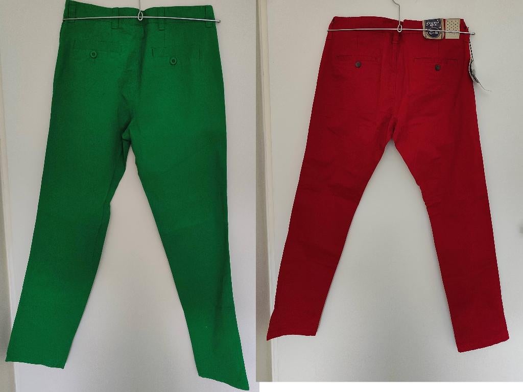 Heren Broeken, Ophalen, Nieuw, Maat 48/50 (M), Groen