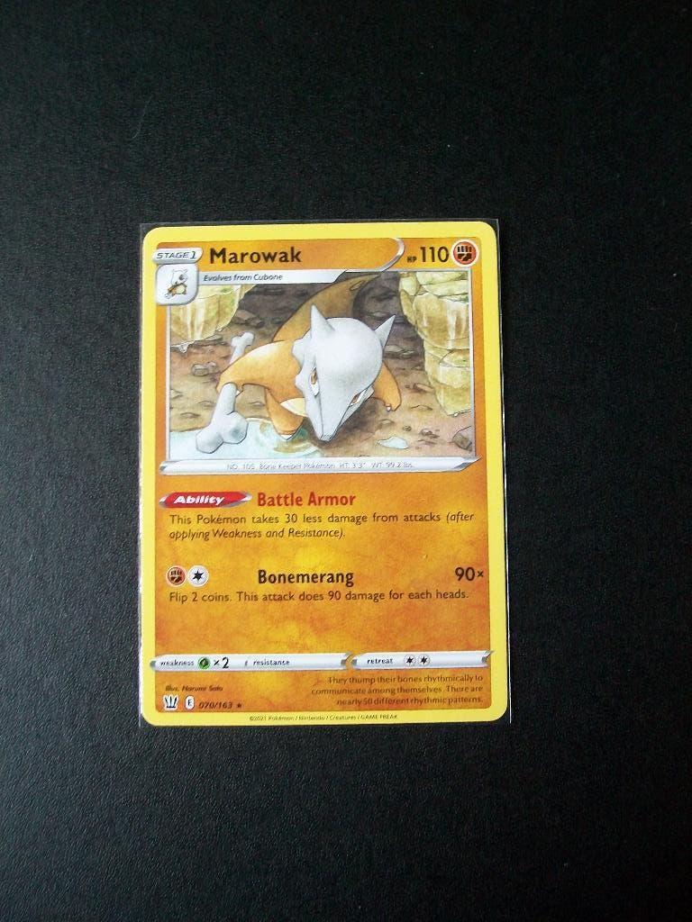 1620: nieuwe pokemonkaart MAROWAK HP 110 (070/163), Verzenden, Nieuw, Losse kaart