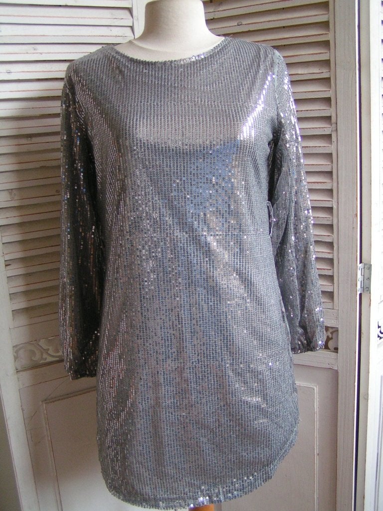feestjurk vol glitters maat M nr DD 353, Maat 38/40 (M), Cocktailjurk, Ophalen of Verzenden, Zo goed als nieuw