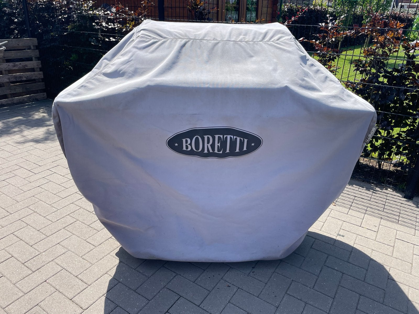 Boretti Gasbarbeque met hoes en gasfles, Tuin en Terras, Ophalen, Gebruikt