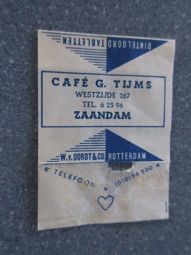Zaandam, café G. Tijms, Verzenden