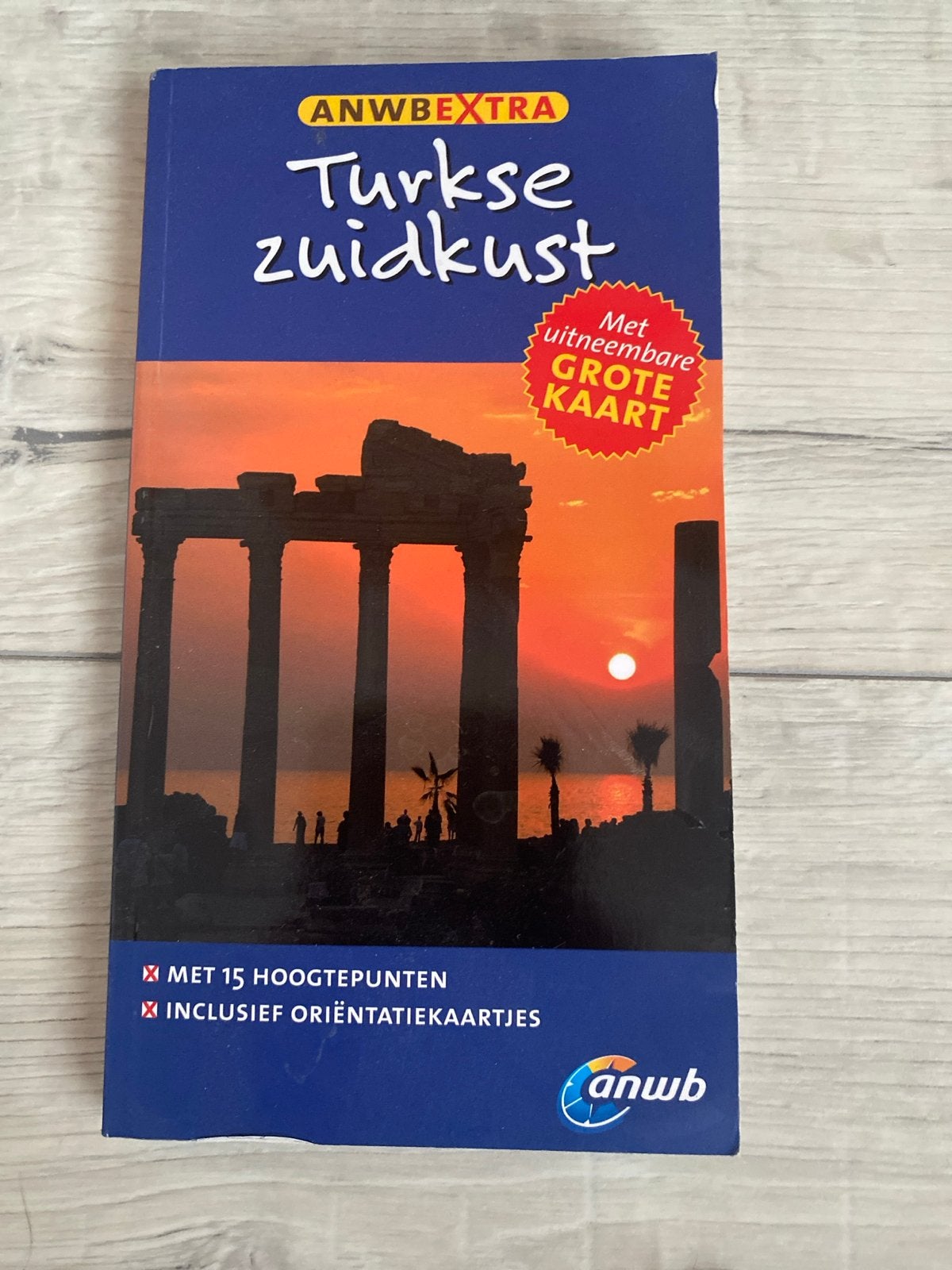 ANWB Extra Turkse Zuidkust Reisgids met kaart, Europa, Ophalen of Verzenden, Zo goed als nieuw, Reisgids of -boek