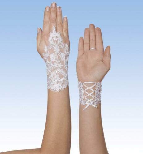 Elegante Kanten Bruidshandschoenen, Wit, Nieuw, Ophalen of Verzenden, Onbekend