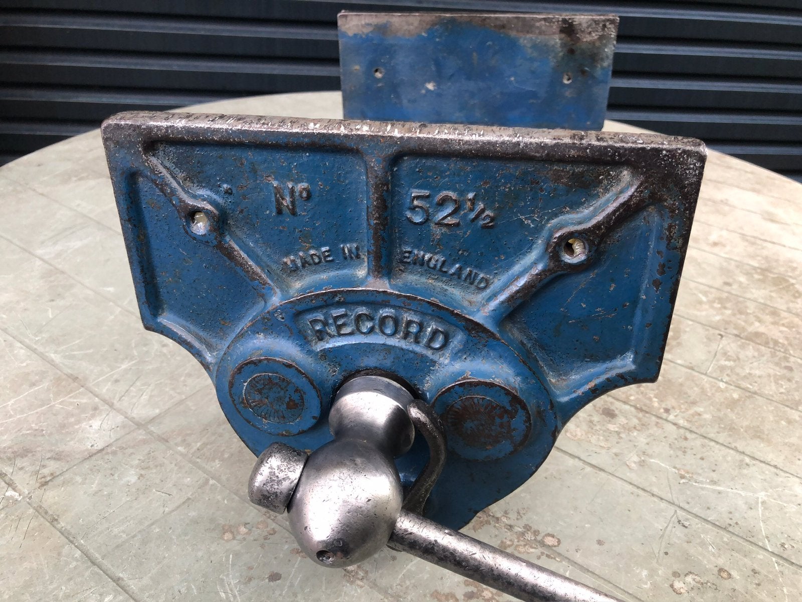 Grote vintage Record #52 1/2 9 inch meubelmakersbankschroef, Ophalen of Verzenden, Gebruikt, Bankschroef, Overige merken