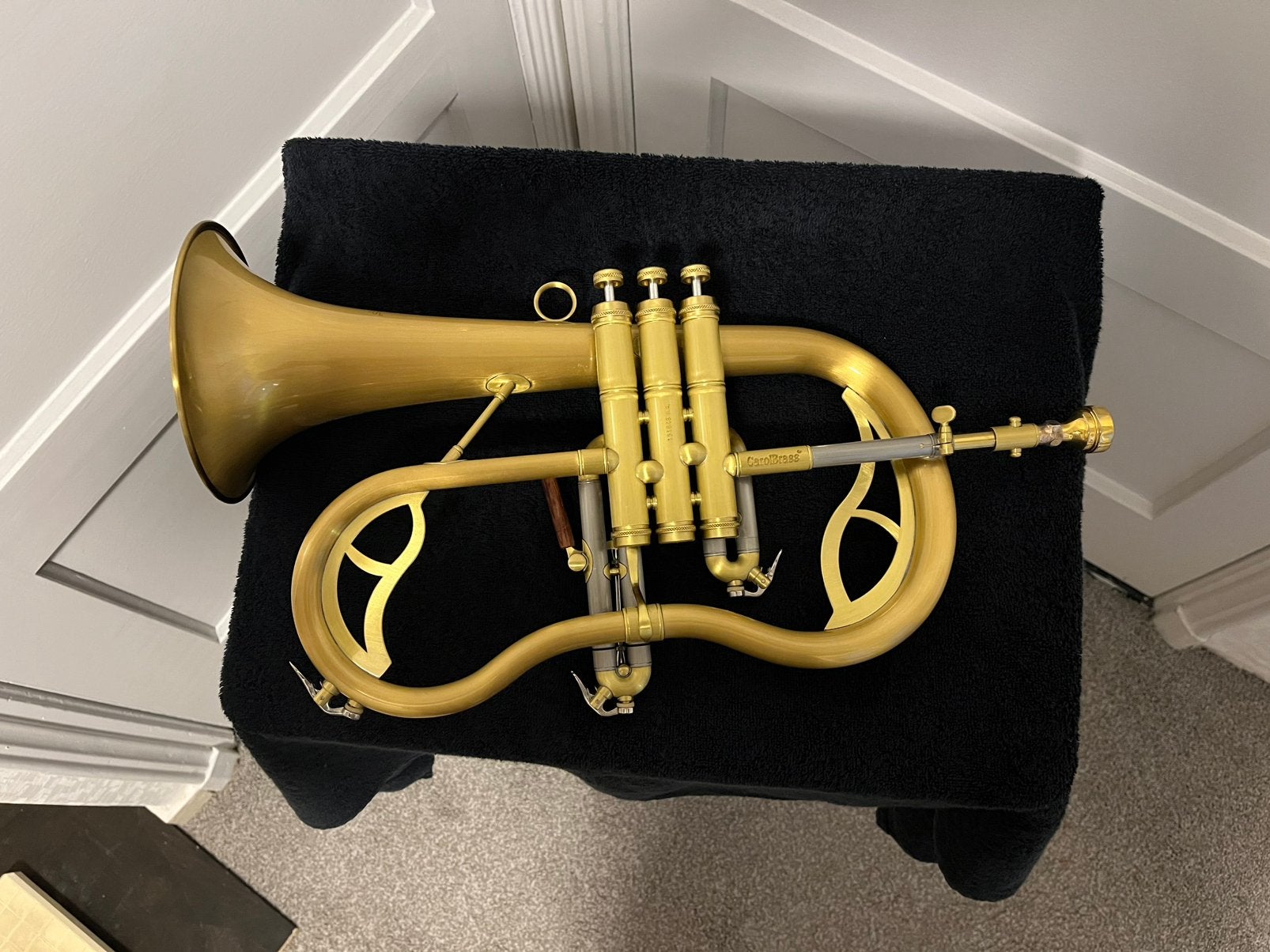 Carol Brass GFS 7200 GSS Flugelhorn, Ophalen of Verzenden, Zo goed als nieuw, Overige typen, Met koffer