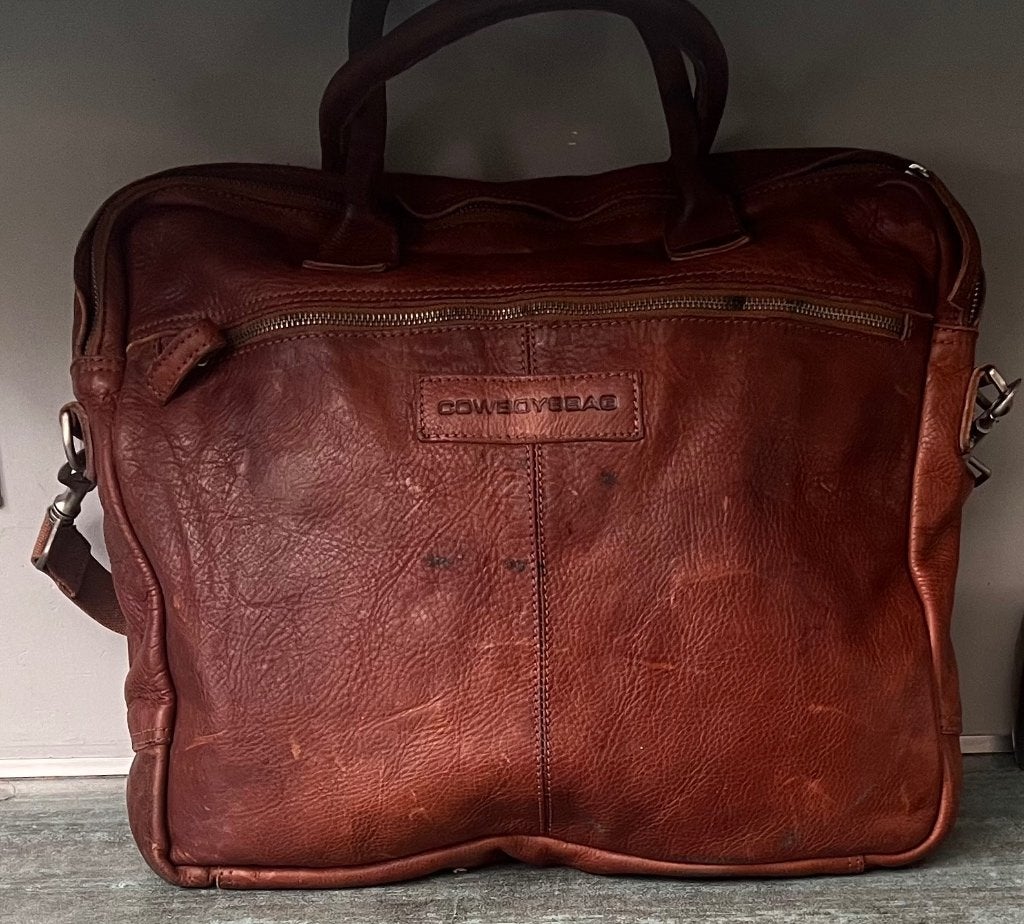Cowboysbag. Laptoptas/boekentas., Bruin, 15 inch, Nieuw, Aktetas