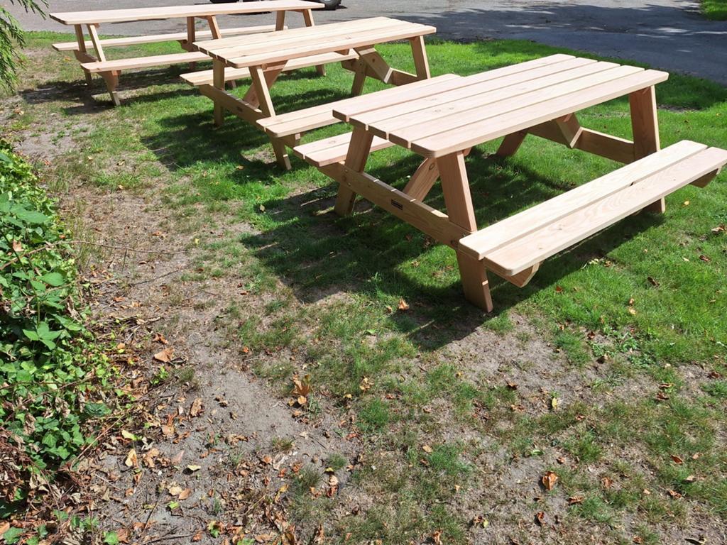 Hand gemaakte picknicktafels tot 5 meter!, Tuin en Terras, Ophalen of Verzenden, Nieuw, Rechthoekig, Hout