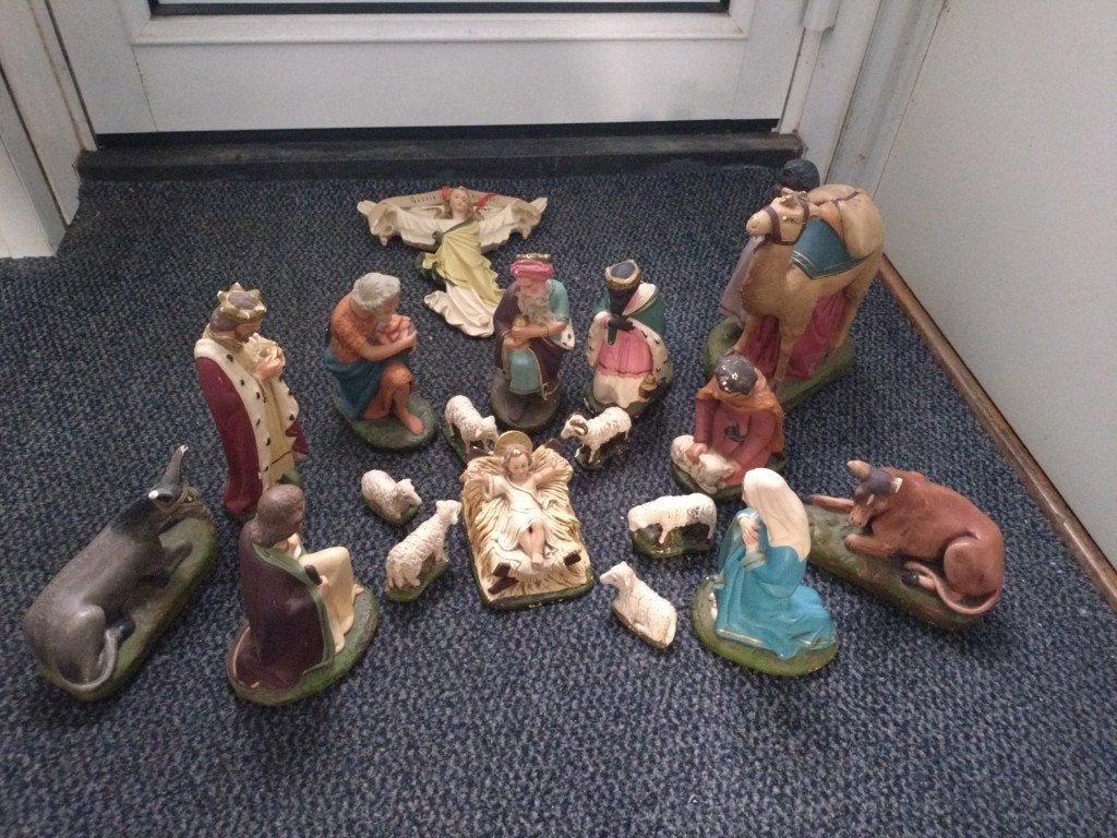 Kerststal beelden te koop, Ophalen, Gebruikt