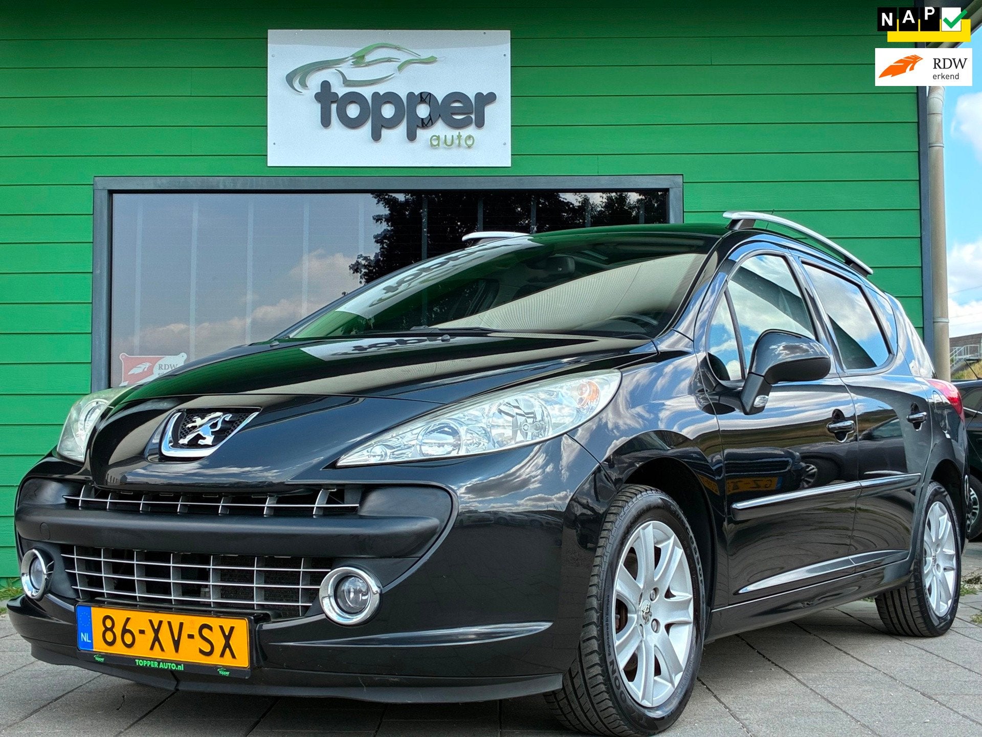 Peugeot 207 SW 1.6 VTi XS Première|1e Eigenaar|Panoramadak|, Voorwielaandrijving, Gebruikt, 4 cilinders, Zwart