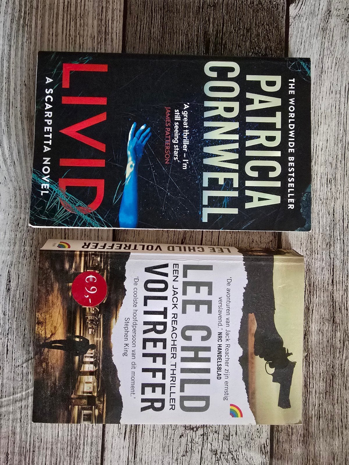 2: Patricia Cornwell - Livid & Lee Child - Voltreffer, Ophalen of Verzenden, Gelezen, Patricia Cornwell, Lee Child, Europa overig