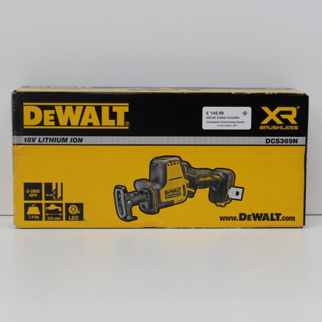 NIEUW: DeWalt DCS369N Compacte reciprozaag (body), Dewalt, Zo goed als nieuw, Support@dewalt.com, 701 E. Joppa Road
Towson, MD 21286
USA