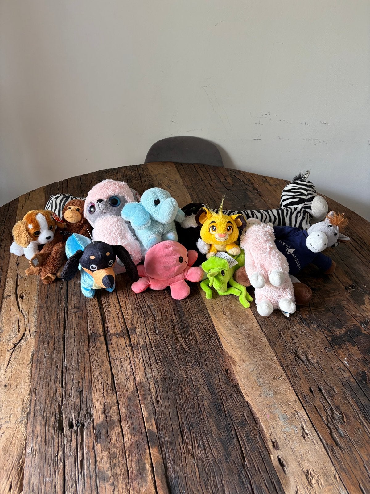 Grote collectie knuffels - Diverse dieren en karakters, Gebruikt, Disney, Middelgroot (20 tot 80 cm), Bruin