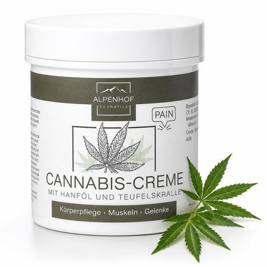 Partij Alpenhof Cannabis Crème 125 ML 12 Stuks, ., Overige typen, Nieuw, Ophalen of Verzenden