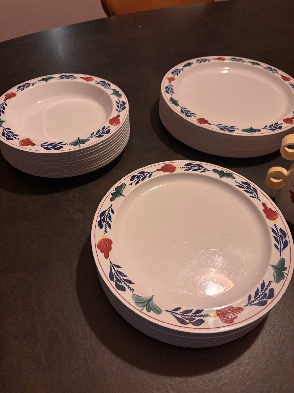 Mepal Boerenbont servies - borden, kommen en bekers, Ophalen, Gebruikt