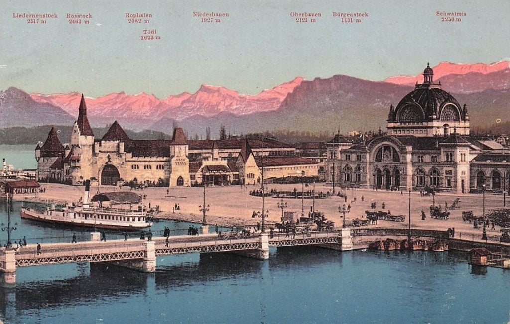 702-461-055 Luzern Kriegs Und Friedensmuseum Mit Bahnhof Un, Ophalen of Verzenden, Voor 1920, Overig Europa