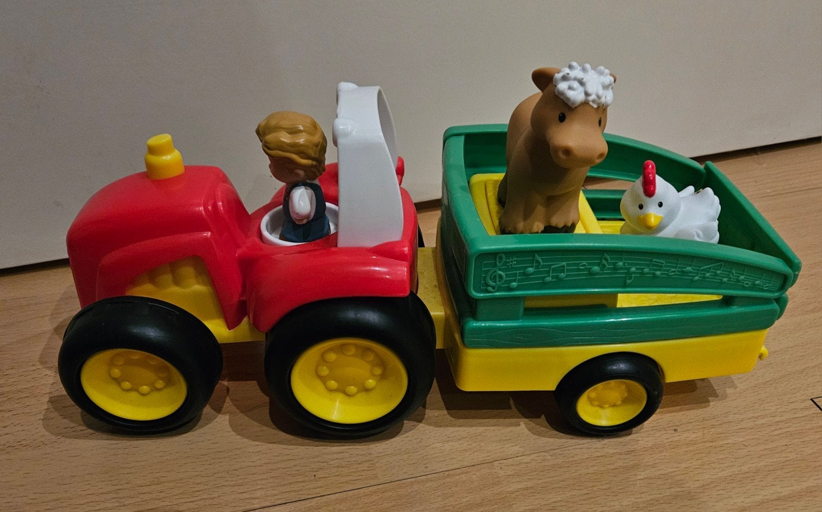 Fisher-Price Little People Tractor met aanhanger en dieren, Kinderen en Baby's, Ophalen of Verzenden, Gebruikt