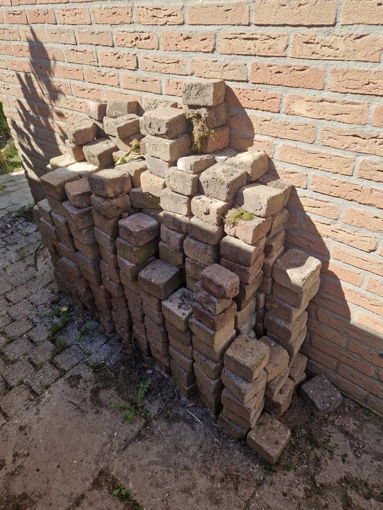 Gebruikte klinkers voor tuin of oprit, Tuin en Terras, Ophalen, Gebruikt, Klinkers, 5 tot 10 m²