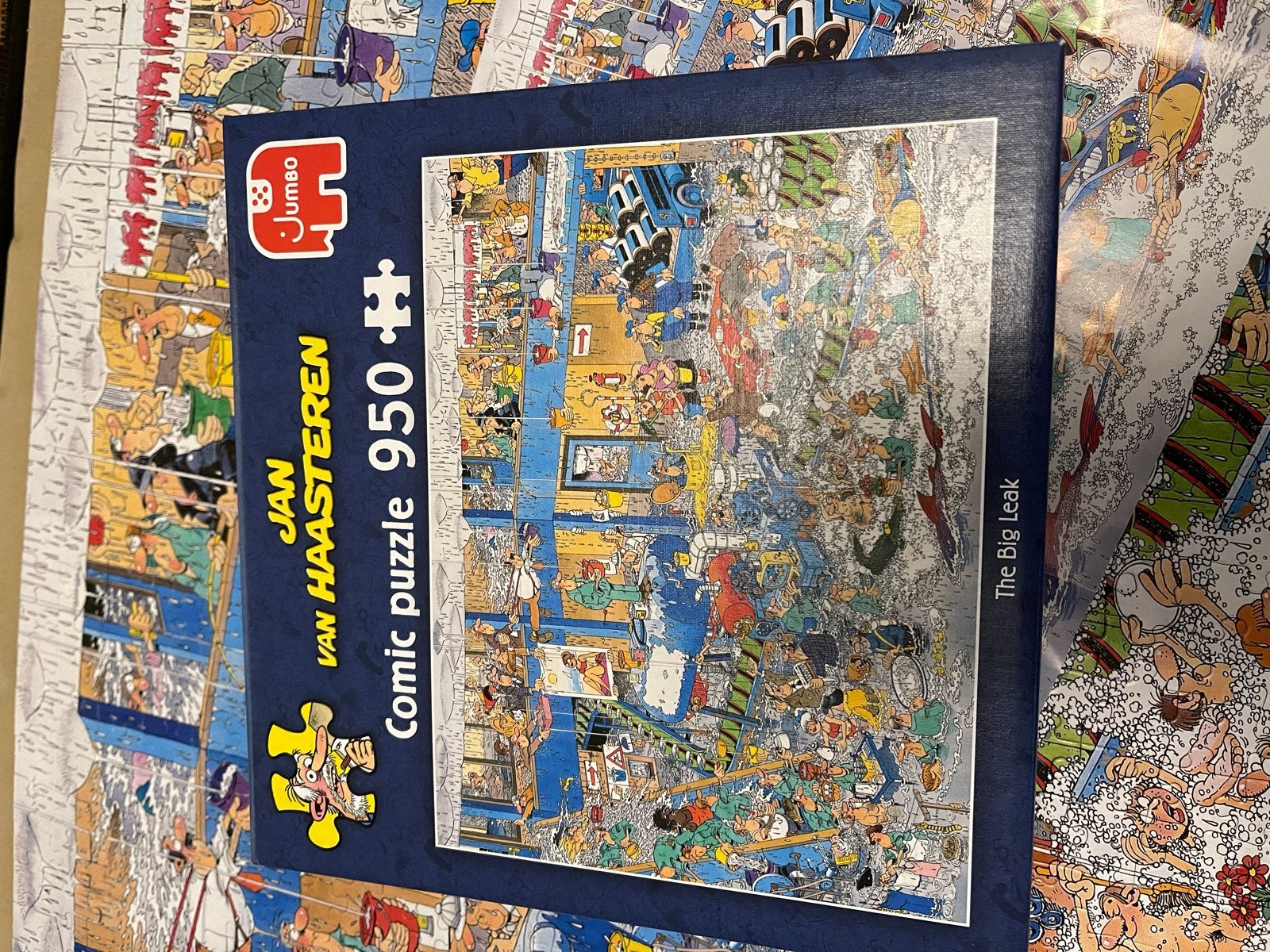 Jan van Haasteren Comic Puzzel 950 stukjes - The Big Leak, Ophalen, 500 t/m 1500 stukjes, Gebruikt, Legpuzzel