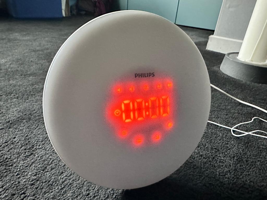 Philips Wake-up Light HF3505 - Wekker met lichtsimulatie, Witgoed en Apparatuur, Wekkers, Ophalen of Verzenden, Zo goed als nieuw