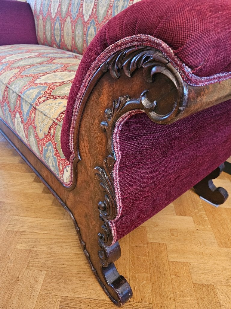 Antique bank Louis XV, Minder dan 75 cm, 150 tot 200 cm, Tweepersoons, Zo goed als nieuw
