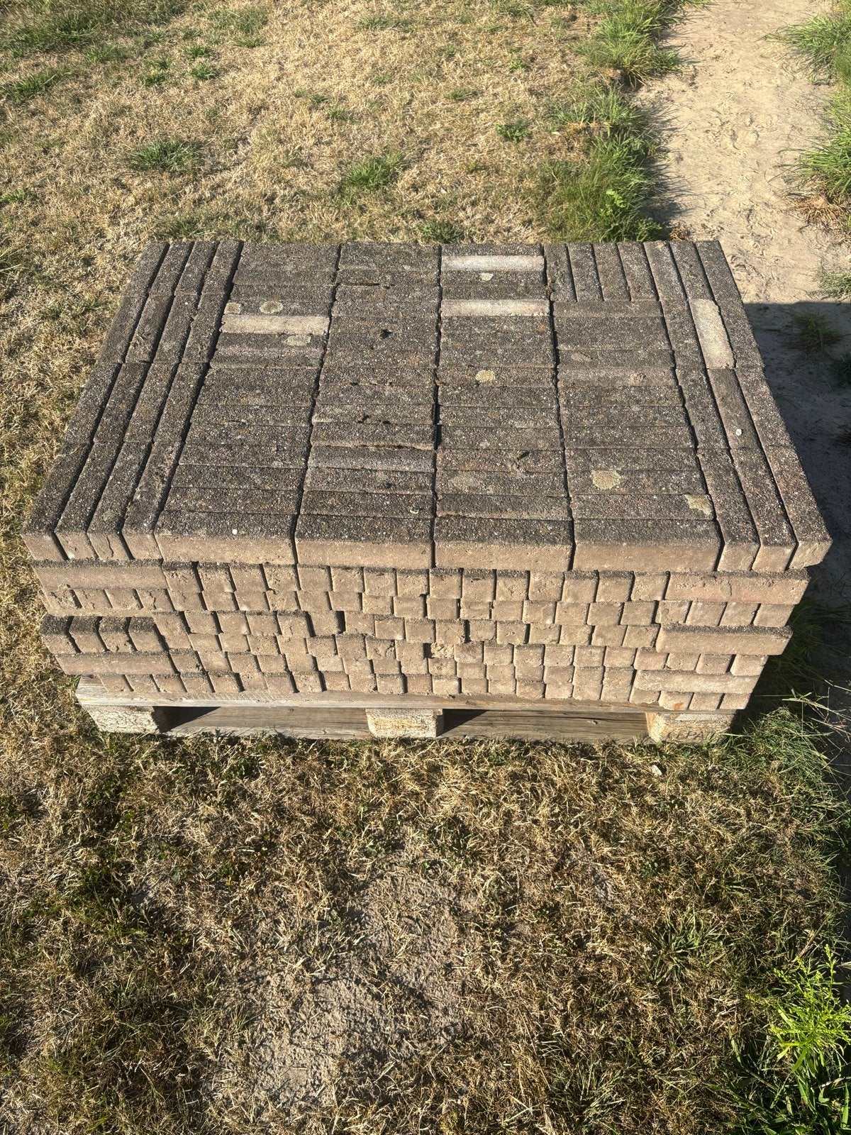 Gebruikte klinkers 20x5 cm - ca. 60 m² op pallets, Ophalen, Gebruikt, Klinkers, 10 m² of meer