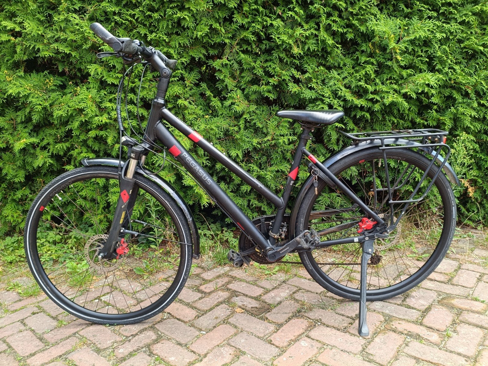 Damefiets Pegasus Solero SL 50cm 28", 28 inch, Gebruikt, Schijfrem, Ophalen