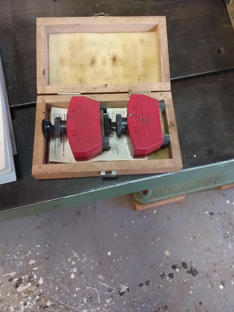 Panhans magnetische stelbloken voor schaafmessen, Ophalen, Gebruikt
