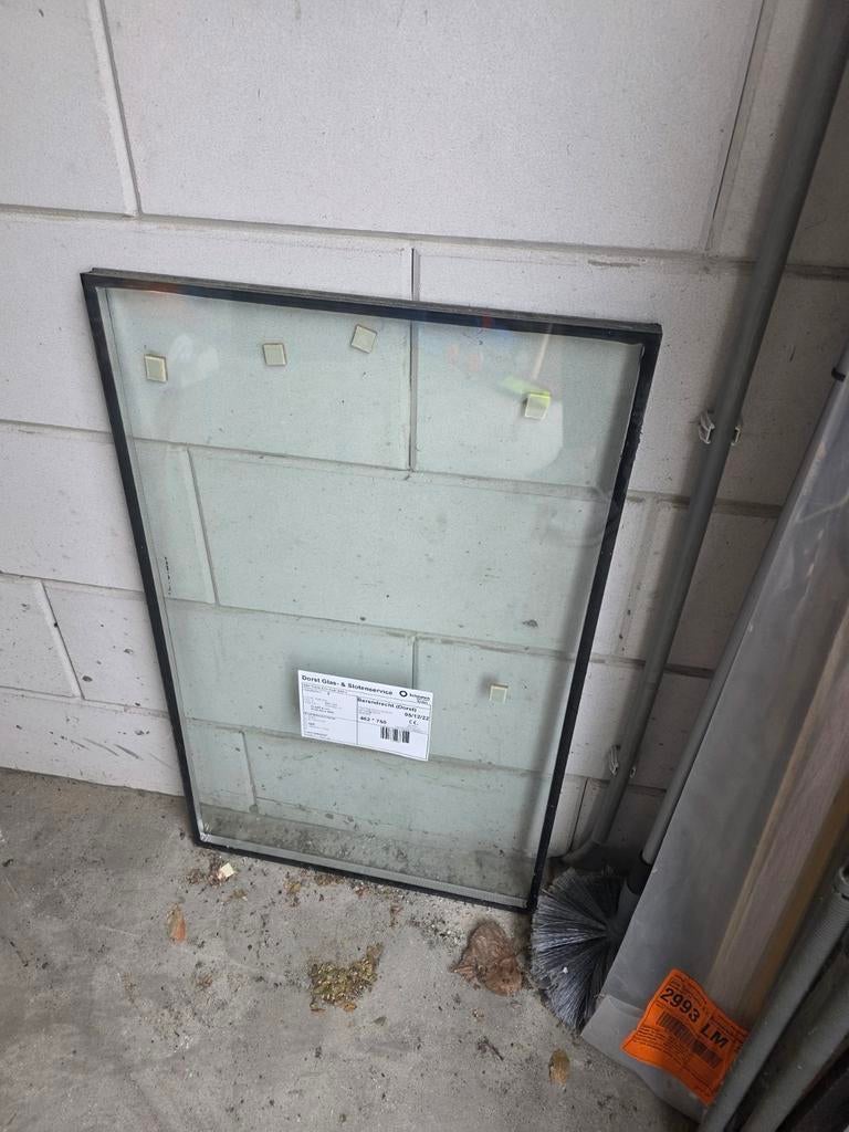 Dubbelglas ruit 462x750 mm, nieuw, Gevelraam of Ruit, Minder dan 80 cm, Minder dan 80 cm, Nieuw