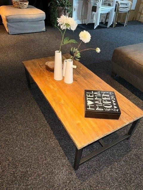 Salontafel teak 120x60x36 cm showroom € 150 euro, Ophalen, Nieuw, 50 tot 100 cm, Teak