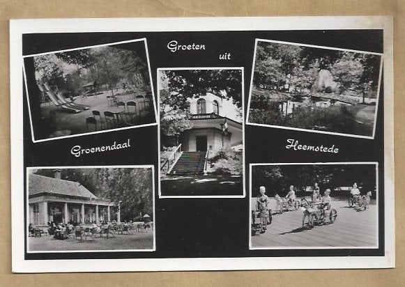 Oude ansichtkaart Groenendaal Heemstede, Ophalen of Verzenden, 1940 tot 1960, Gelopen, Noord-Holland