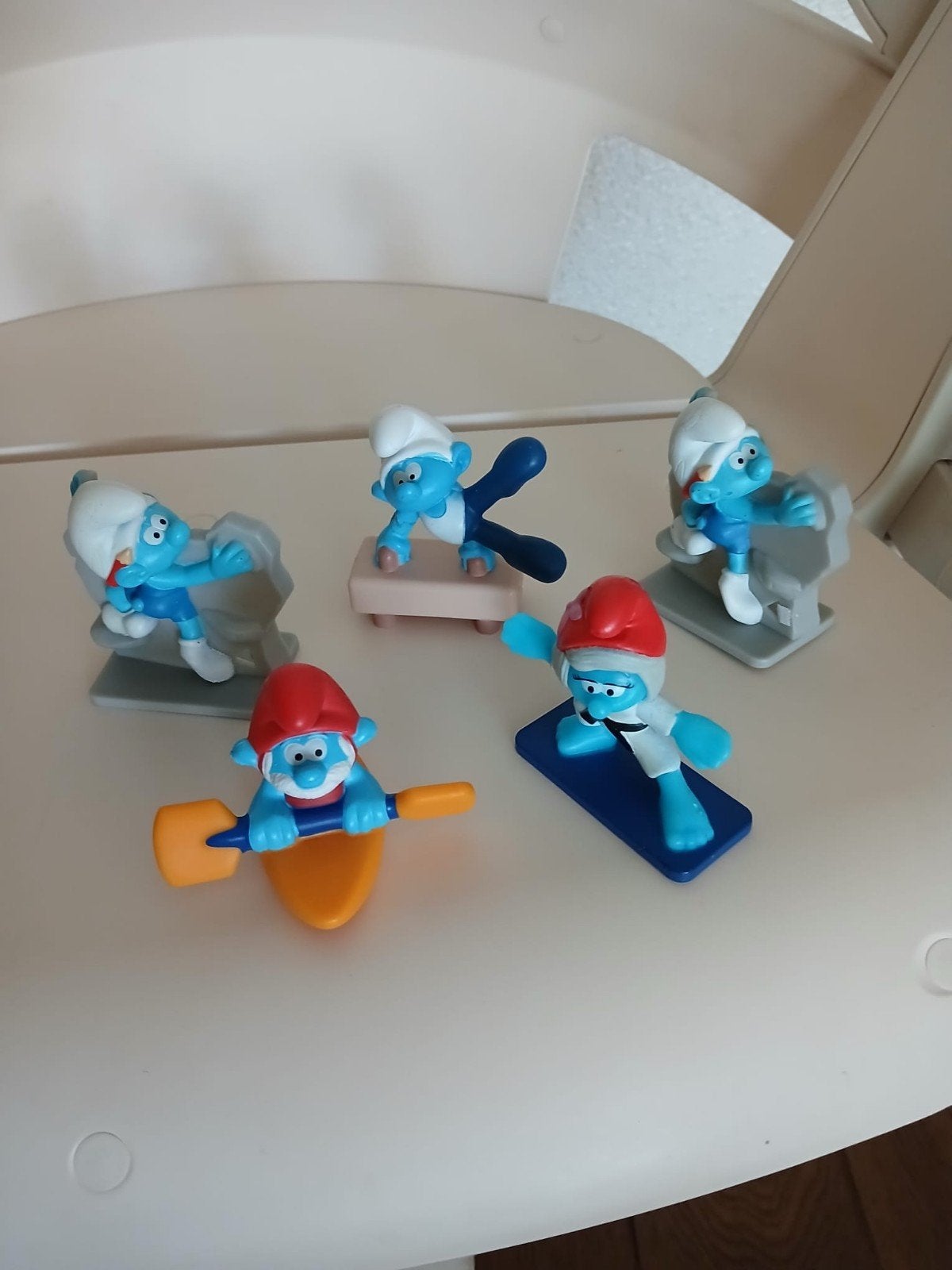 Grote Smurfen 5 stuks Peyo, Verzamelen, Ophalen of Verzenden, Zo goed als nieuw, Verschillende Smurfen