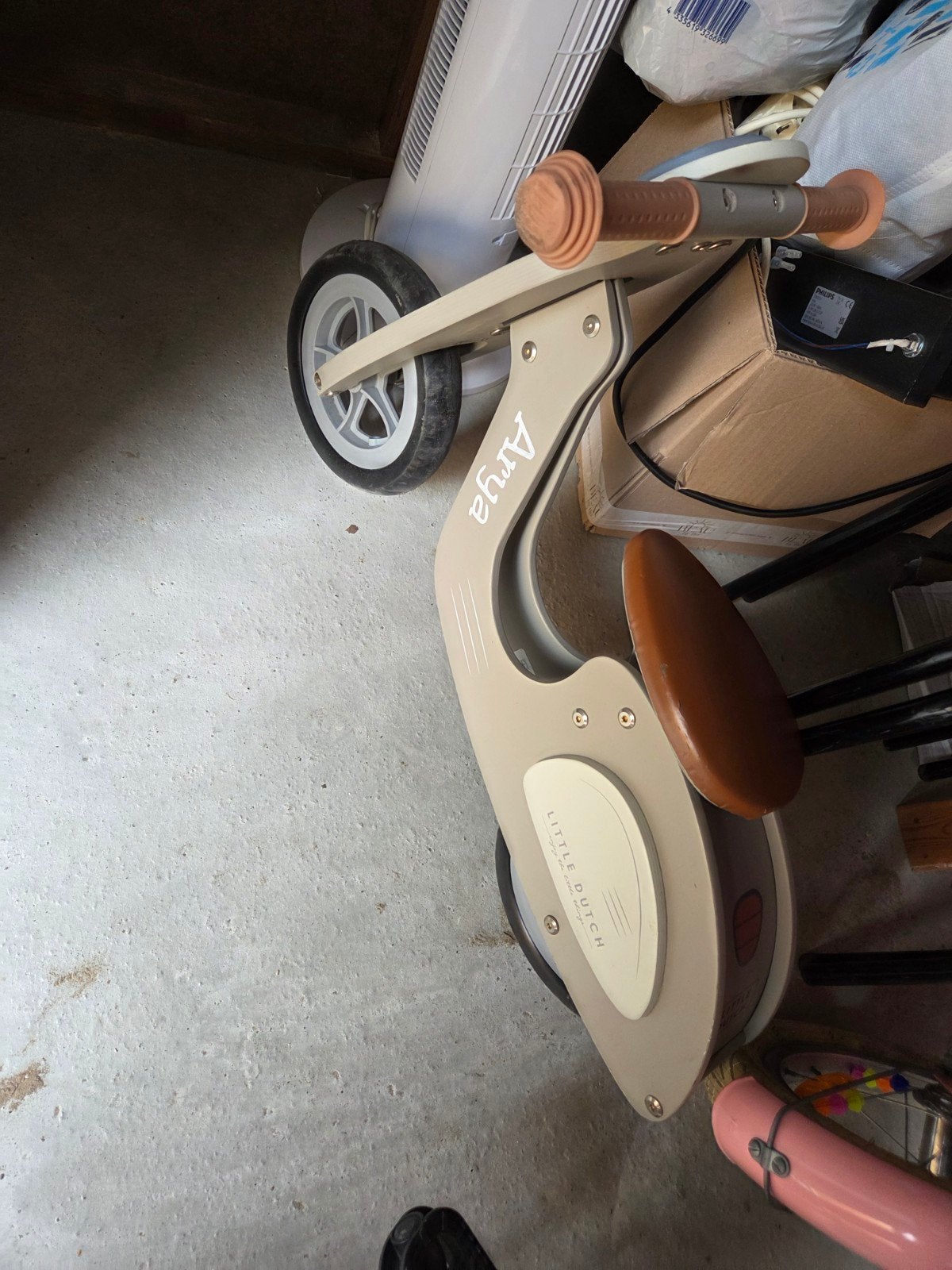 Little Dutch loopfiets olijfgroen - Zo goed als nieuw, Ophalen, Zo goed als nieuw, Loopfiets