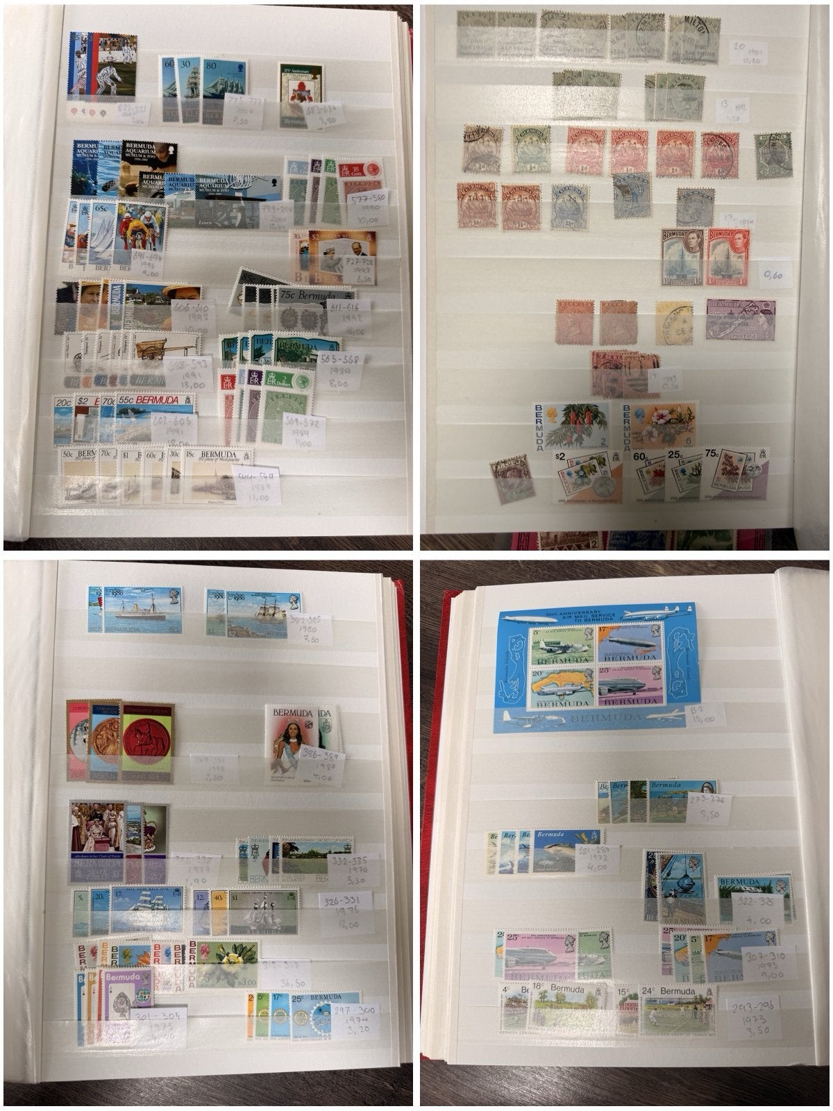 Grote verzameling Bermuda postzegels in insteekboek, Ophalen of Verzenden, Overige landen, Gestempeld