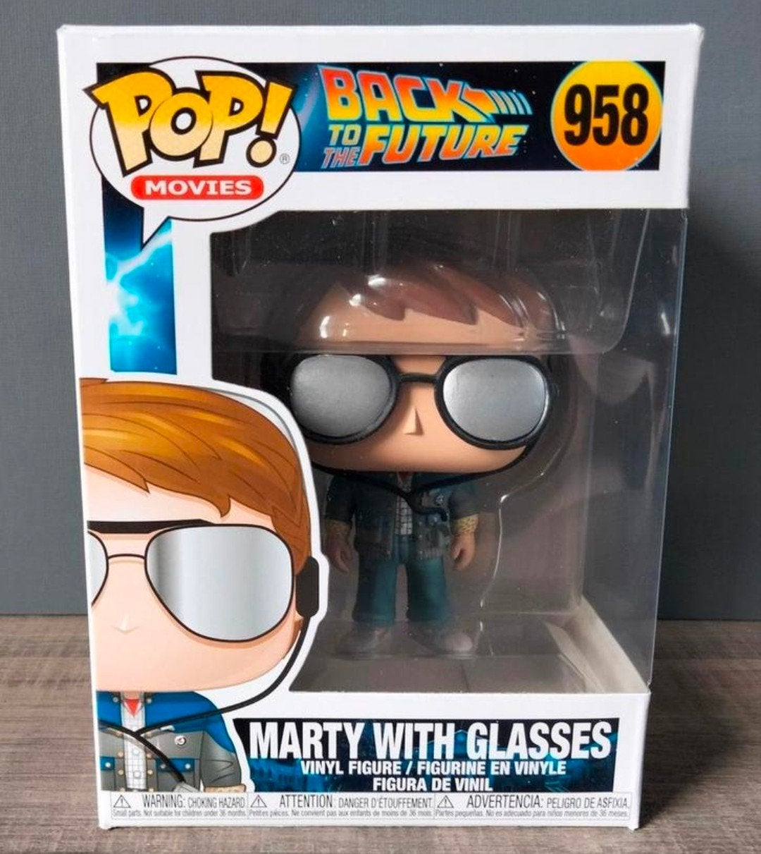 958 Marty With Glasses Back To The Future Funko Pop, Verzenden, Zo goed als nieuw