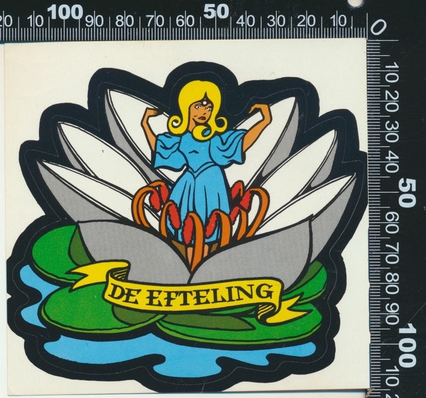 Sticker: De Efteling - Waterlelie (1), Verzamelen, Stickers, Zo goed als nieuw, Bedrijf of Vereniging, Ophalen of Verzenden