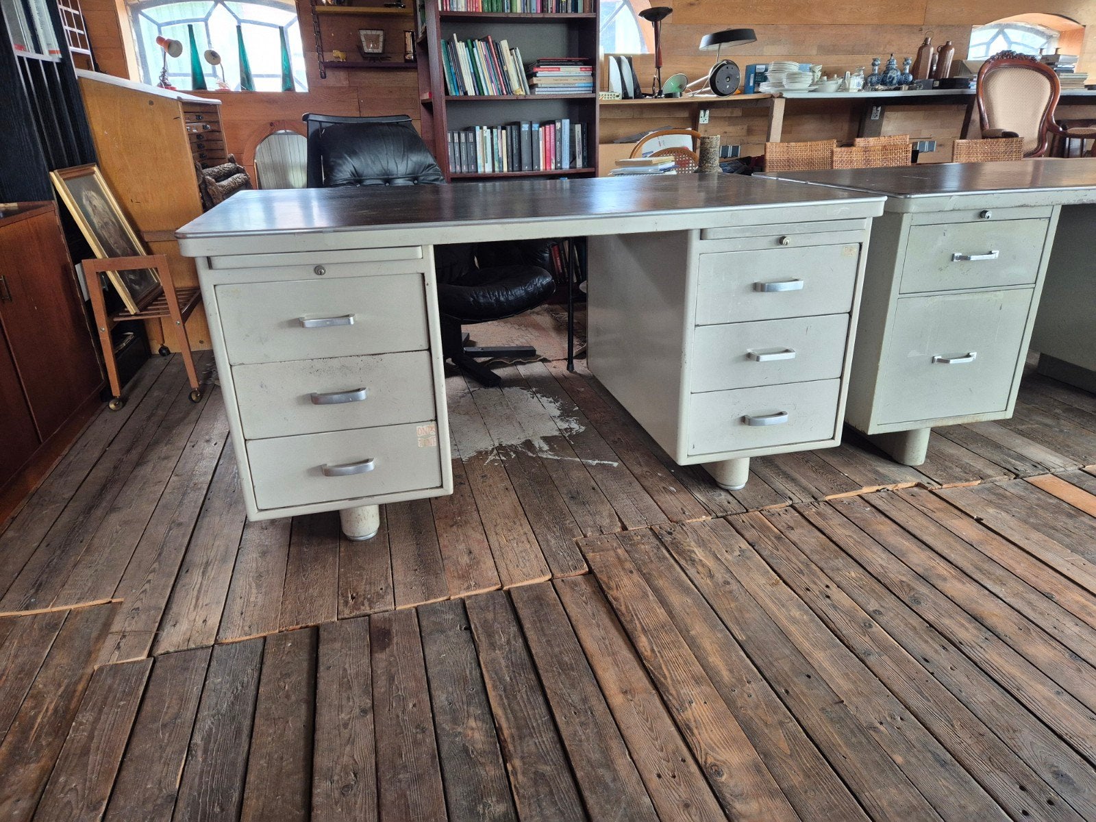 vintage stalen ahrend gispen stijl bureau, Ophalen, Gebruikt, Onbekend, Ahrend