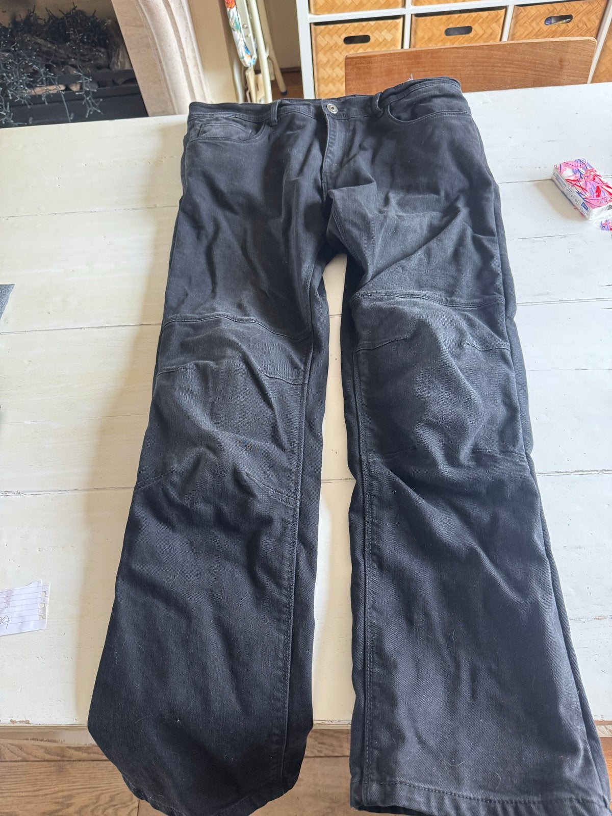 Motorbroek spijkerbroek model 36x34 met beschermers, Motoren, Kleding | Motorkleding, Ophalen of Verzenden, Tweedehands, Heren
